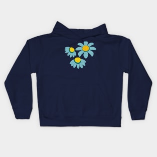 Delicate Blue Blossoms Kids Hoodie